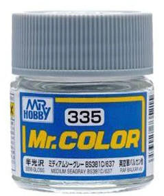 Gunze Sangyo Medium Sea Gray BS381C/637 Mr.Color 10ml C335